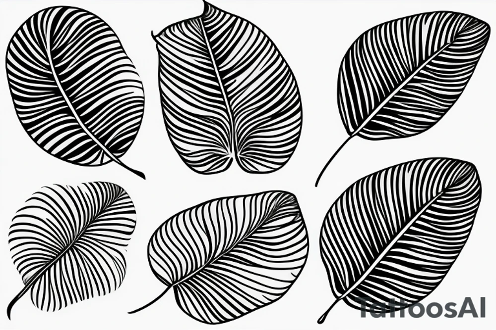 Realistic Monstera leaf, Swiss cheese plant tattoo idea