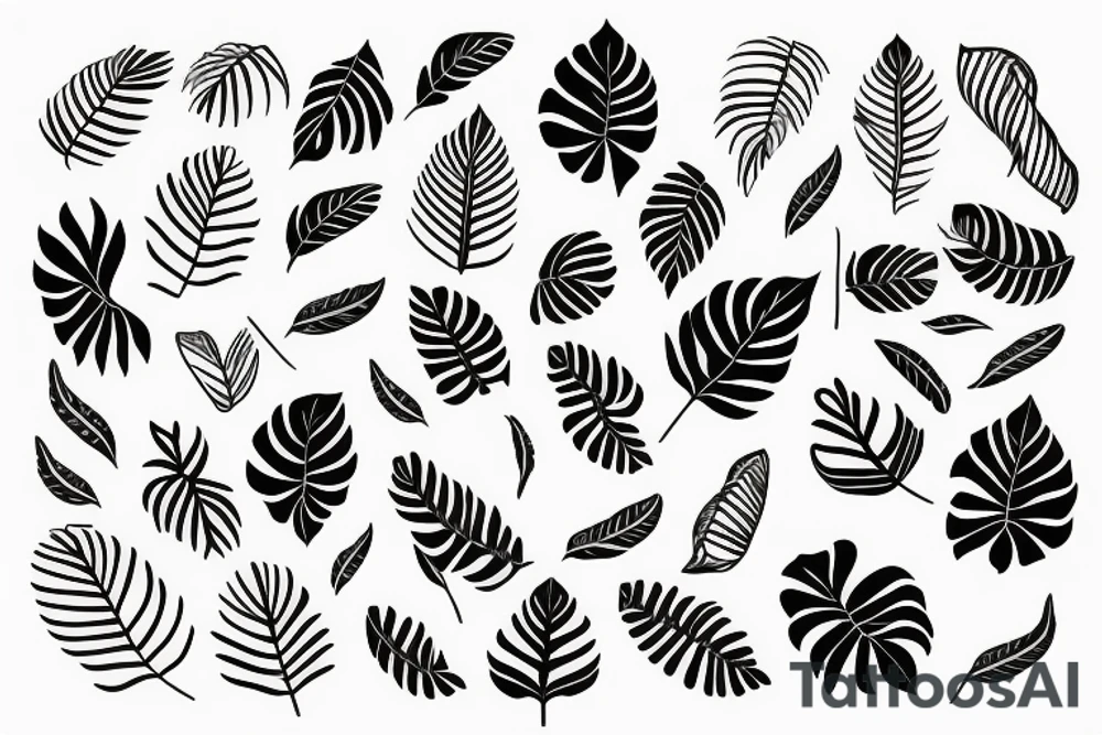 Fine line Monstera leaf, Swiss cheese plant tattoo idea Fine line Monstera leaf, Swiss cheese plant tattoo idea