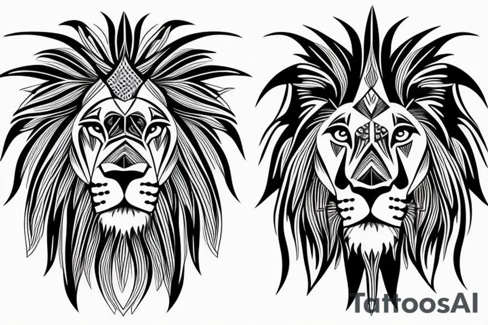 Lion heart tattoo idea
