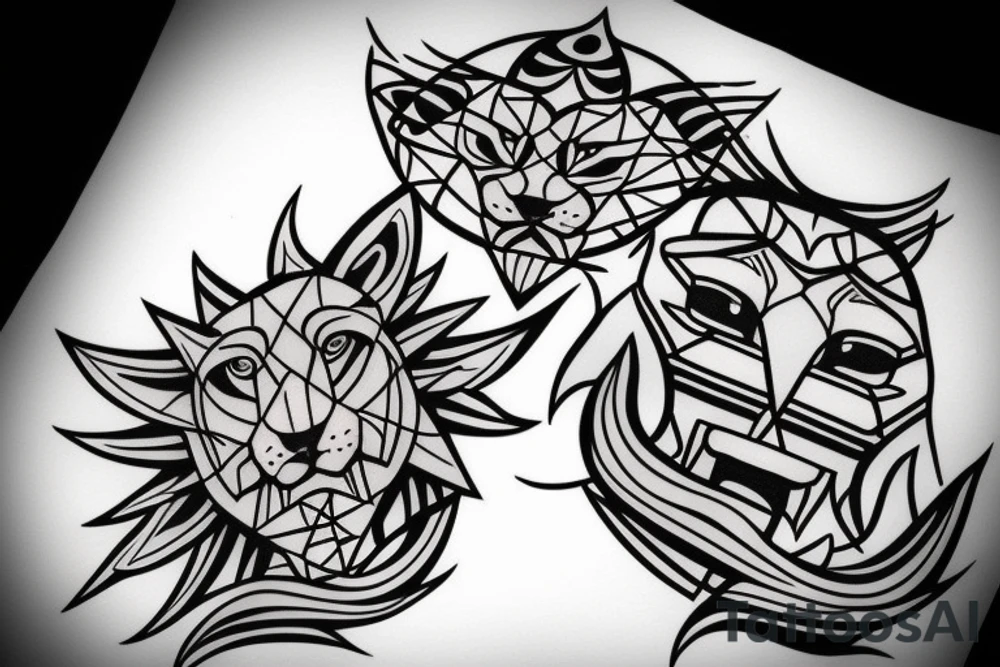 Lion heart tattoo idea