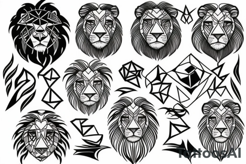 Lion heart tattoo idea