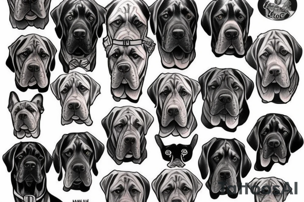 Mastiff tattoo idea