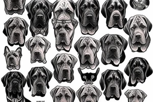 Mastiff tattoo idea