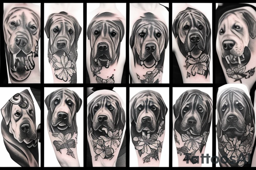 Mastiff tattoo idea