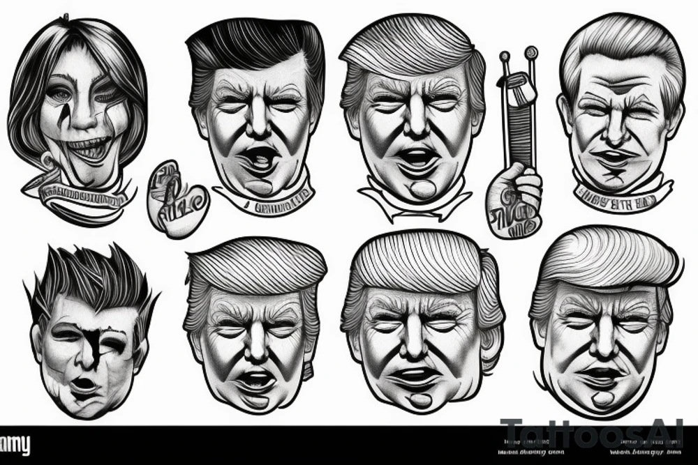 Donald trump tattoo idea