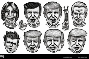 Donald trump tattoo idea