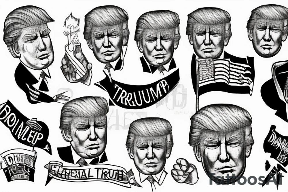 Donald trump tattoo idea