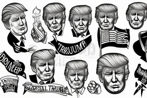 Donald trump tattoo idea
