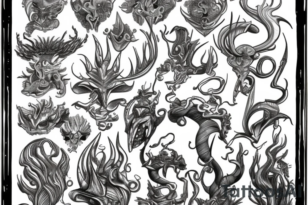 Triton tattoo idea