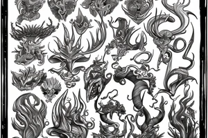 Triton tattoo idea