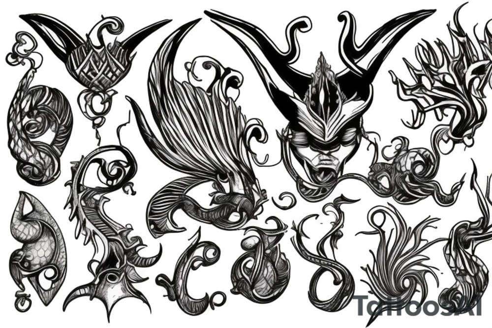 Triton tattoo idea