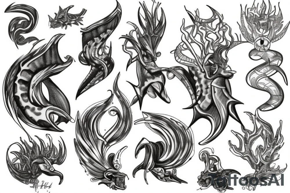 Triton tattoo idea