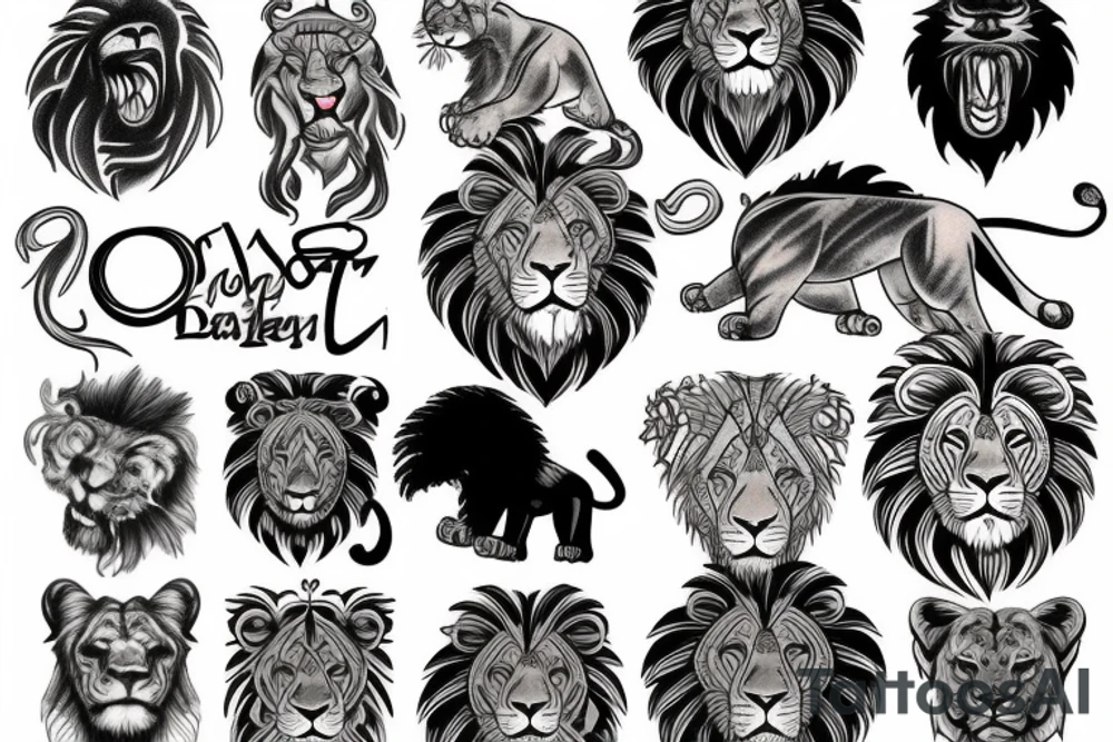 Lion tattoo idea