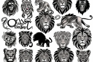 Lion tattoo idea