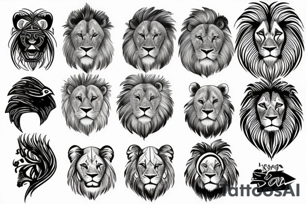 Lion tattoo idea