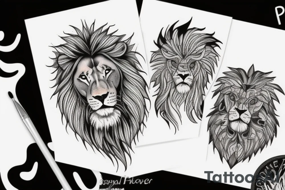 Lion tattoo idea