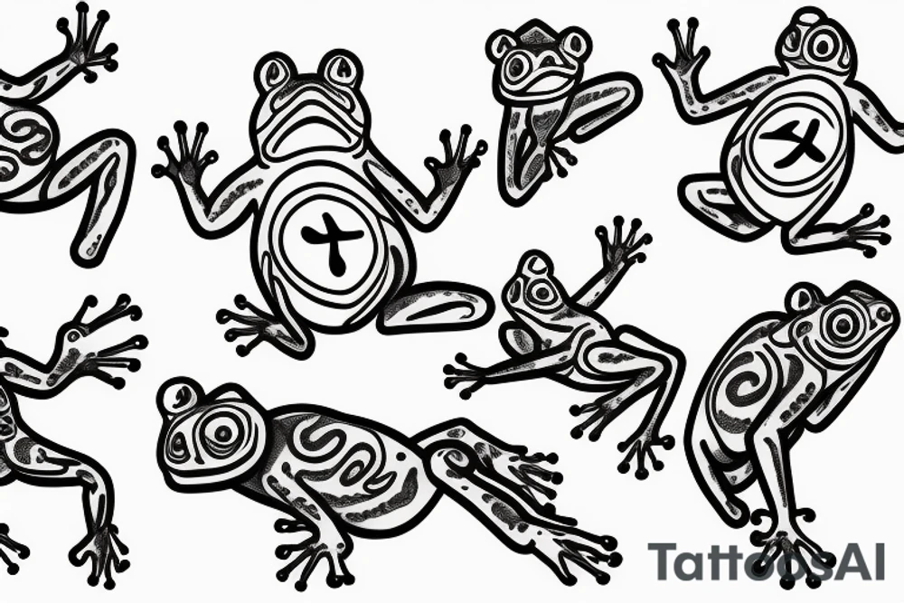 Ninja treefrog tattoo idea