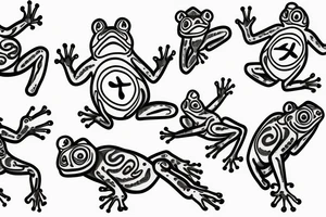Ninja treefrog tattoo idea