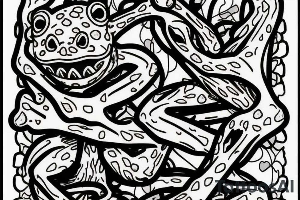 Ninja treefrog tattoo idea