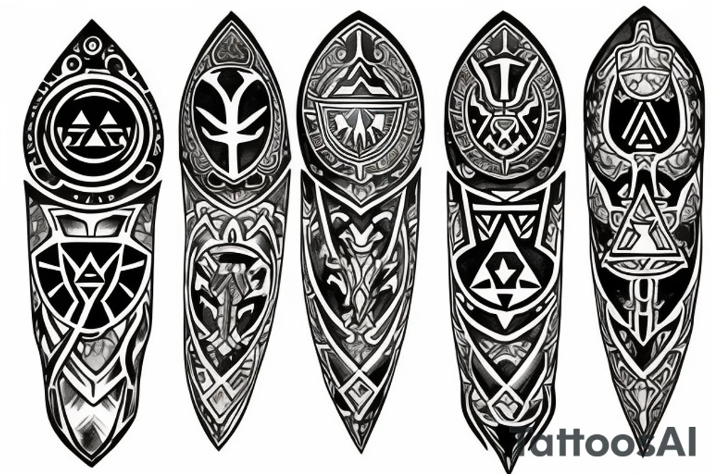Legend of Zelda Master Shield tattoo idea