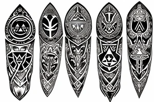 Legend of Zelda Master Shield tattoo idea