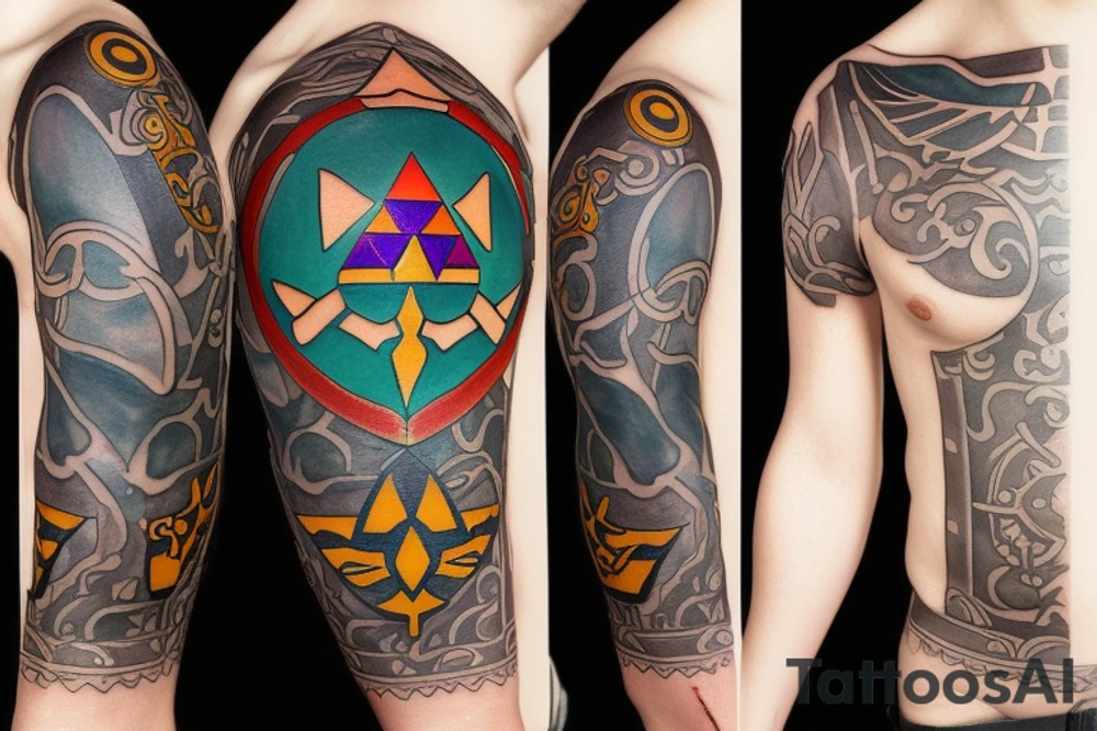 Legend of Zelda Master Shield tattoo idea