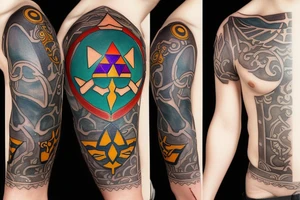 Legend of Zelda Master Shield tattoo idea