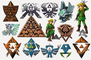 Legend of Zelda Hyrule tattoo idea