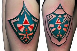 Legend of Zelda link tattoo idea