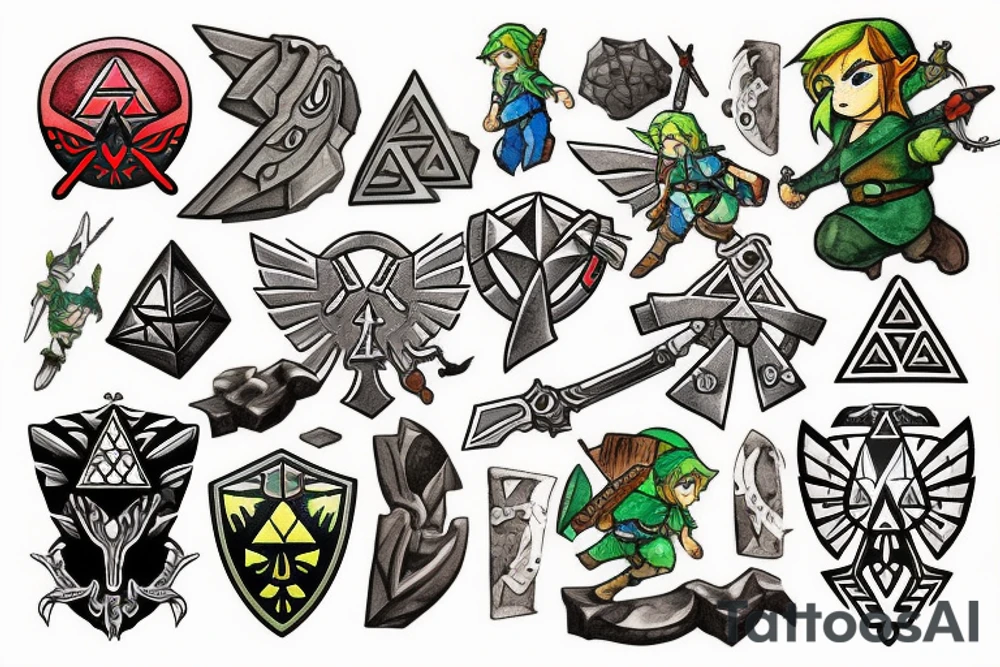 Legend of Zelda Link tattoo idea