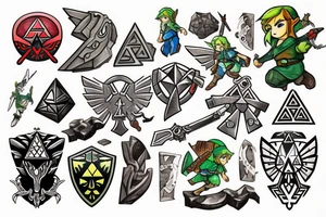 Legend of Zelda Link tattoo idea