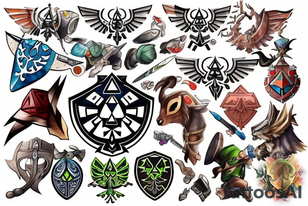 Legend of Zelda Link tattoo idea