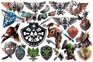 Legend of Zelda Link tattoo idea