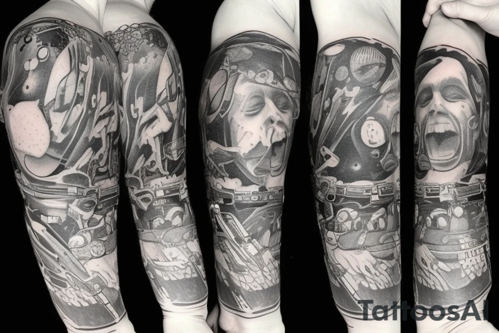 astronaut tattoo idea