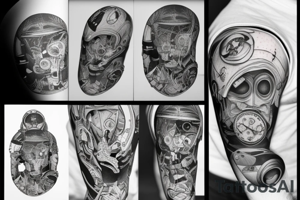astronaut tattoo idea