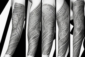Greek sleeve tattoo idea