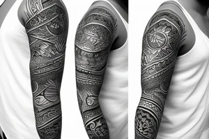 Baja Mexico sleeve tattoo idea