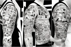 South San Diego skyline tattoo idea