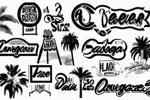 92154 San Diego ca palm Avenue street sign tattoo idea