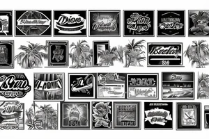 92154 San Diego ca palm Avenue street sign tattoo idea