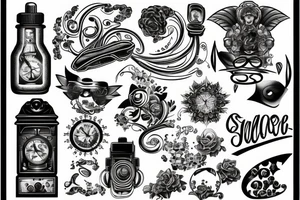 old school elements tattoo idea