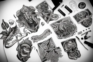 Herculese  with golden ratio tattoo idea