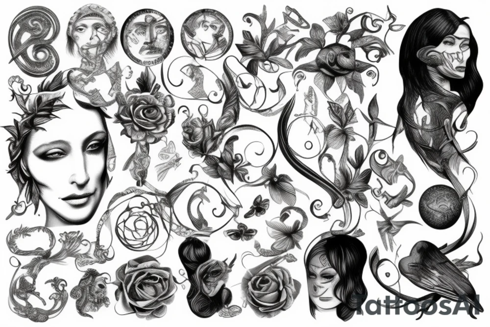 Herculese  with golden ratio tattoo idea