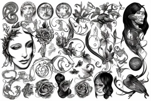 Herculese  with golden ratio tattoo idea