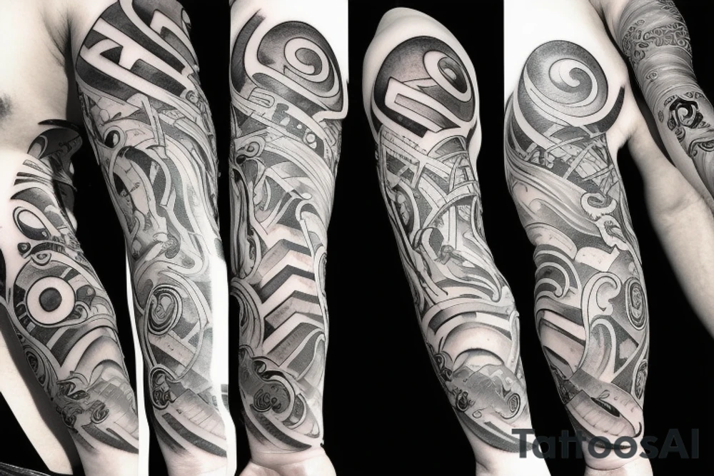 Hercules with the Fibonacci sequence tattoo idea