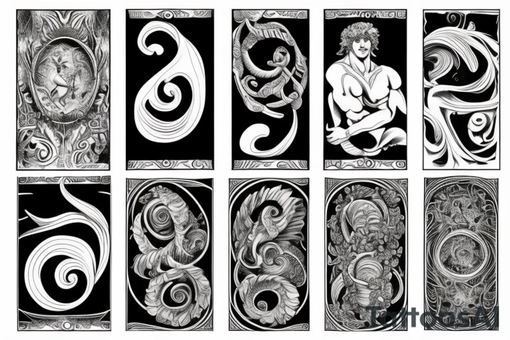 Hercules with the Fibonacci sequence tattoo idea