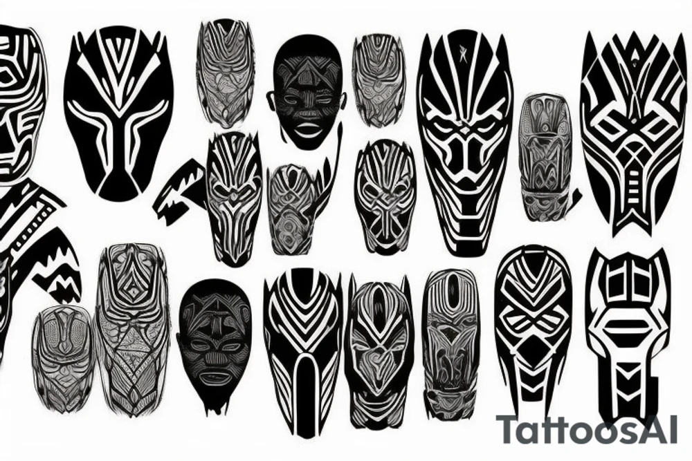 wakanda patterns tattoo idea