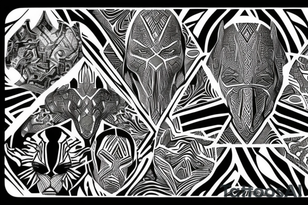 wakanda patterns tattoo idea