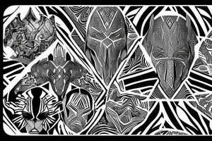 wakanda patterns tattoo idea