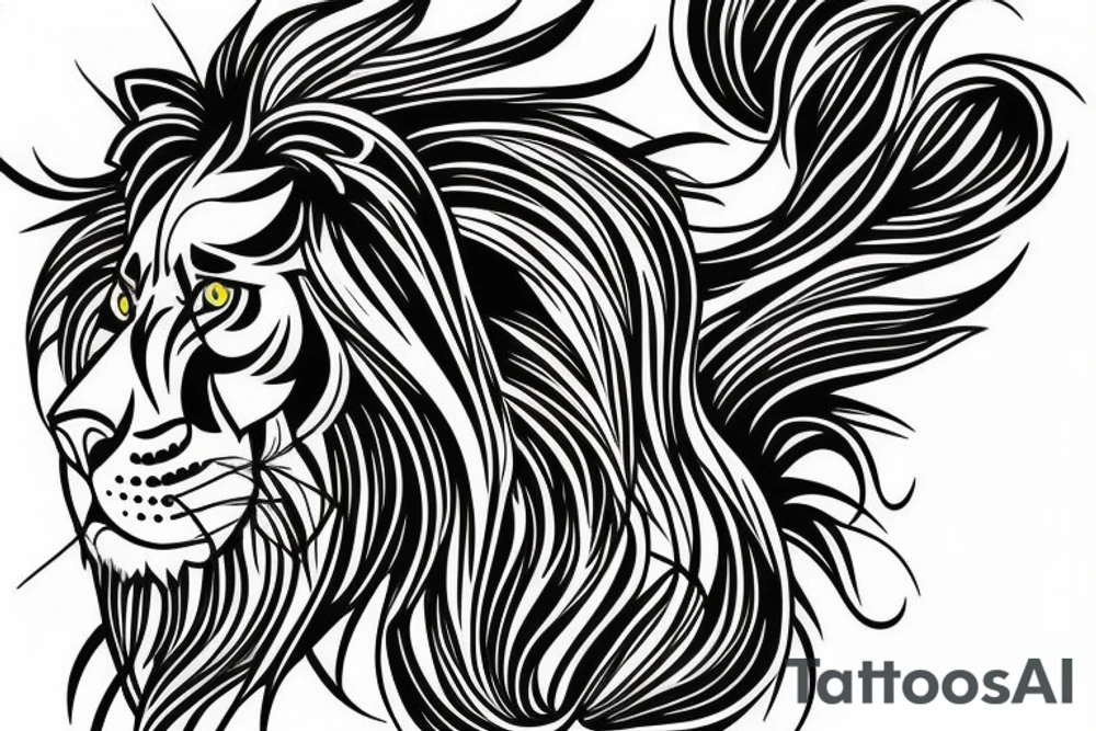 sleeve tattoo lion tattoo idea